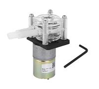 Bomba peristáltica, bomba dosificadora autocebante, Motor de 12v CC, marco de rueda de acero inoxidable, Pc transparente para una transferencia precisa de líquido (12V)