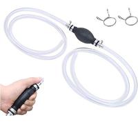 Bomba sifón manual para gasolina y diésel. Bomba de transferencia para acuarios y protección contra productos químicos, con un cable de 2 metros