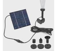Bomba solar de fuente de 1,4 W, juego de características de agua para estanques y jardines, panel de vidrio templado de 180 l/h, caudal máximo