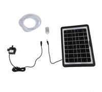 Bomba solar de fuente de 240 l/h con panel de 9 V, función de agua flotante al aire libre para baño de pájaros, jardín, estanque, kit de 6 W (6 W)