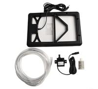 Bomba solar para estanque de 12 V, oxigenador sumergible para peceras, kit de fuente flotante de panel de 6 W con ángulo ajustable para baño de pájaros, jardín, función de agua