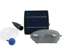 Bomba solar UBBINK Air Solar 100, caudal de 120 litros por hora, panel solar de 12 x 12 x 2 cm, manguera de 2 metros, difusor