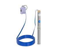 Bomba sumergible - 70 mm / 2,75'' - 3800 l/h - 370 W - cable 20 m / altura de elevación 39 m - acero inoxidable | hillvert