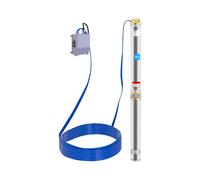 Bomba sumergible - 95 mm / 3,75'' - 13 800 l/h - 2200 W - cable 20 m / altura de elevación 76,4 m - acero inoxidable | hillvert