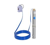 Bomba sumergible - 95 mm / 3,75'' - 6000 l/h - 750 W -cable 20 m / altura de elevación 72 m - acero inoxidable | hillvert