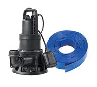 Bomba sumergible DAB Feka BVP 750 M-A con manguera de drenaje de 20 metros - 1000 W | 23.4 m³/h | Monofásico 230 V medium Verde / Negro / Acero inoxidable