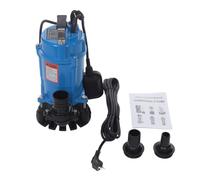 Bomba sumergible de 750 W, 4179 GPH, IP68, 2850 rpm, 18 m, color azul | Bomba de agua para piscina, bomba de jardín, bomba de agua doméstica, bomba de pozo, protección térmica del motor