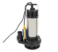 Bomba Sumergible de Aguas Residuales, 1500W 2HP Bomba de Agua Sumergible, 36000 l/h, Cabezal máx. 22 m, Bomba de Agua Sucia con Trituradora para Piscinas, Sótanos, Estanques