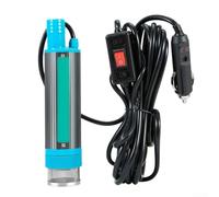 Bomba sumergible eléctrica 12 V/24 V, 30 L/min, bomba de transferencia de combustible diésel, 100 W, metal, altura de elevación de 5 m para bidón para agua y aceite (B)