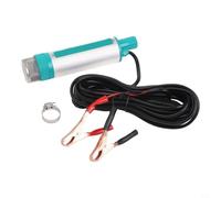 Bomba sumergible eléctrica de 12 V/24 V, 30 L/min, bomba de transferencia de combustible diésel, 100 W, metal, 5 m de altura de elevación para bidón de agua y aceite (A)