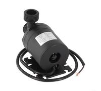 Bomba sumergible sin escobillas CC 12 V/24 V para fuentes y solares, flujo de 800 l/h, altura de extracción de 5 m, rosca de 1/2 pulgadas, bomba de agua silenciosa para estanques y acuarios (DC 24 V)
