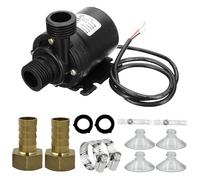 Bombas de transferencia de agua de 12 V, bombas sumergibles impermeables y silenciosas, motor sin escobillas 5-M para sistemas de refrigeración, bombas sumergibles portátiles duraderas con motor sin