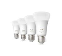 Bombilla conectada Philips Hue 810 A60 E27 Blanco y Color Ambiente 810 lm 6W Pack de 4 - Nuevo