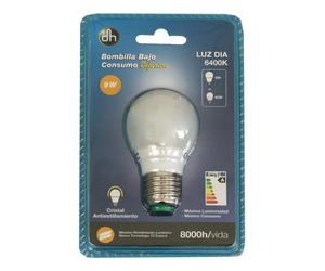 Bombilla de bajo consumo esférica electro dh rosca e-27 80.415/9/cal/