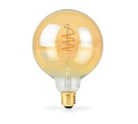 Nedis Bombilla de Filamento LED E27 G95 3,8W 250 lm 2100K Regulable Luz muy cálida 1 uds