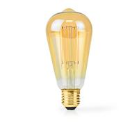 Nedis Bombilla LED de filamento E27 ST64 4,9 W 470 lm 2100 K Regulable 1 unidad