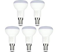 Bombilla de LED para Reflectora R50 V-TAC 6W (40W) Ahorradora de Energía con LED Samsung LED E14 SES (Rosca Edison Pequeña) 3000 Kelvin Blanco Cálido No Regulable Paquete de 5