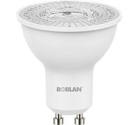 Bombilla dicroica Led 4.5W 230V 6500k de gran luminosidad. Marca Roblan.