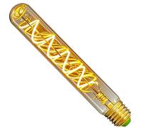 Bombilla Edison LED T28 / T9 4W Regulable Tubo de ensayo largo Bulbo Tinte dorado 220/240 V Tornillo Edison E27 (185 mm Transparente) (T30 185mm Golden)