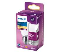 Philips Bombilla LED E27 P45 Bola mate 6,5W 806 lm 2700K Luz cálida