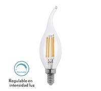 Bombilla filamento bohemia clara 4w regulable e14 400lm 12,3x3,5d 2700
