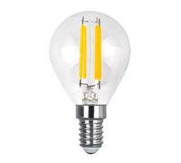 Bombilla filamento esferica 7x4,5d 4w 450lm e14 clara 2700k