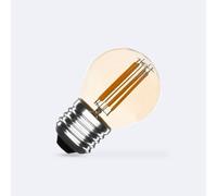 Bombilla Filamento LED E27 4W 400 lm Regulable G45 Gold Warm white