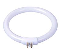 Bombilla fluorescente circular T4 de 11 W, tubo de luz redondo T4 de 11 W, tubo de luz con lupa.