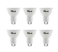 Bombilla foco Led GU10 esmerilada 3W/5W/7W, luz blanca/fria y luz amarilla/calida, 6500K y 3000k, pack de 6 uds, Don Feliz