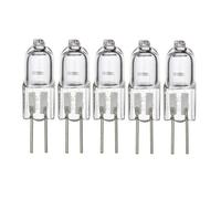 Bombilla G4 Bombilla Halogena transparente de 2 pines 6v 20w Jc T3 Bi-pin base G4, regulable 2700k blanco cálido para luz bajo el armario, candelabros, iluminación para paisajes (5pcs/6V-10W)