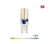 BOMBILLA G9 SILICONA LED 2,5W 170lm 6400K LUZ FRIA Ø1,6x5cm EDM