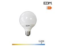 Bombilla globo led ø125mm e27 15w 1521lm 6400k luz fria ø12,5x14cm e