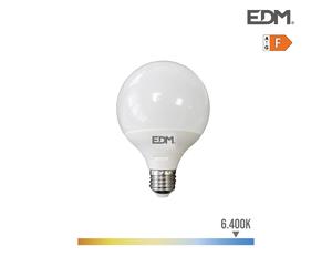 Bombilla globo led ø125mm e27 15w 1521lm 6400k luz fria ø12,5x14cm e