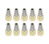 Bombilla halógena para calentador de refrigerador, 10 unidades, 25 W, E14, para hornos y ventiladores