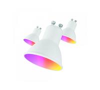 Bombilla inteligente - Muvit iO MIOPAK006, Pack de 3, 5.5 W, 400 lm, RGB + CCT