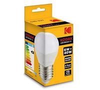 Bombilla KODAK LED ESFERICA G45 - E27-480LM - Calido 3000K - 6W=40W - NO Regulable