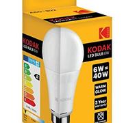 BOMBILLA KODAK LED GLOBO A60 - E27 - 480LM - CALIDO 3000K - 6W=40W - NO REGULABLE