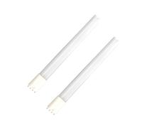 Bombilla LED 2G11 G23, bombilla PL horizontal, 18 W, 410 mm de longitud, alto brillo, 3000-6000 K, tubo de barra de bombilla LED de aluminio para el hogar, el garaje y el almacén(Cool White 6000K)