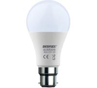 Bombilla LED - Bombilla de bajo consumo - Bombilla con casquillo - Bombilla Flamm e - Equivalente bombilla halogena - DEBFLEX Bombilla LED 9 W A60 - Casquillo B22 2700 Kelvin