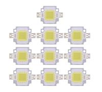 Bombilla LED COB 10W 10 Unidades para Lámpara Inundación y Linternas de Mano, DC 9-12V, Luz Blanca Cálida, Iluminación Externa con Tecnología SMD
