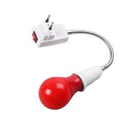 Bombilla LED de 0,5 W para Cuarto Oscuro - Casquillo E27 - Lámpara Roja para Revelado de Películas/Diapositivas con Fotografía Analógica - Enchufe