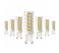 Bombilla LED de Maíz G9 6W Equiv 48W Luz Cálida 3000K Sin Parpadeo CRI>80 Ahorro Energético Alto Brillo Dormitorio Salón Cocina Pasillo No Regulable Pack de 7