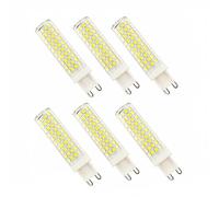 Bombilla LED de Maíz G9 7W/9W/12W Luz Cálida 3000K Reemplazo Halógeno Ahorro Energético Sin Parpadeo CRI>80 Dormitorio Salón Cocina Pasillo No Regulable Pack de 6(12W)