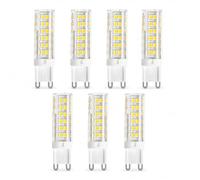 Bombilla LED de Maíz G9 de Bayoneta 7W/9W/12W Reemplazo Halógeno Ahorro Energético Sin Parpadeo CRI>80 Dormitorio Salón Cocina Pasillo No Regulable Pack de 7(Cool white 6000K,7W)