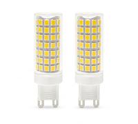 Bombilla LED de Maíz G9 de Bayoneta 9W Equivalente a 72W Alto Brillo 990 Lúmenes Larga Vida CRI>80 Sin Parpadeo Dormitorio Salón Cocina Pasillo No Regulable(Warm white 3000K,2 Pack)
