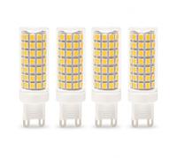 Bombilla LED de Maíz G9 de Bayoneta 9W Equivalente a 72W Alto Brillo 990 Lúmenes Larga Vida CRI>80 Sin Parpadeo Dormitorio Salón Cocina Pasillo No Regulable(Natural white 4000K,4 Pack)