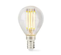 Nedis Bombilla LED filamento E14 G45 4,5 W 470 lm 2700 K regulable – 1 unidad