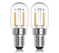 Bombilla LED E14 nevera 1 W 230 V, T22 Bombilla nevera 4000 K blanca natural, sustituir bombilla halógena 10 W-15 W 230 V, no regulable, para lámpara de cristal y lámparas de sal, juego de 2