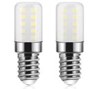 Bombilla LED E14 para frigorífico, 3W, Blanco Frío 6500K, 300LM, Bombillas Pequeñas con Rosca Edison E14 para Frigorífico, Campana Extractora, Luz nocturna, Máquina de Coser, No Regulable, 2 unidades