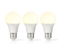 Nedis Lámpara LED E27 A60 4,9 W 470 lm 2700 K Blanco cálido estilo retro esmerilada 3 unidades